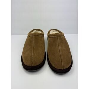 My Slippers My Pillow Size 8 Faux Fur Slippers Suede Chestnut Slip On Shoes
